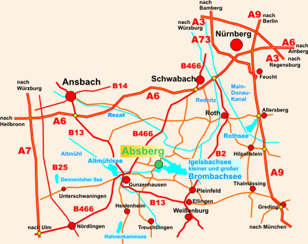 Karte Absberg - ARCOSOFT Design