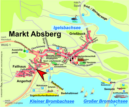 Ortskarte - Absberg - ARCOSOFT Design